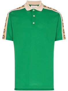 Gucci рубашка поло с логотипом Interlocking G