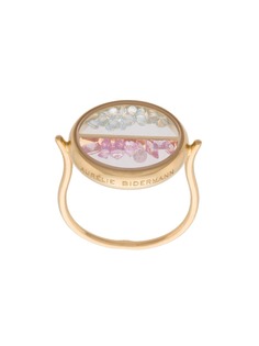 Aurelie Bidermann кольцо Chivor из желтого золота с сапфиром и топазом