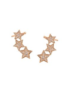 ALINKA серьги-каффы Stasia из розового золота с бриллиантами