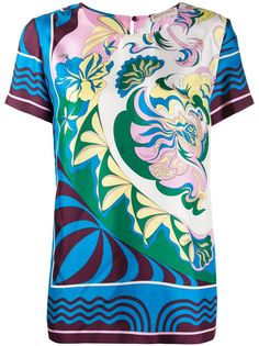 Emilio Pucci блузка с короткими рукавами и принтом