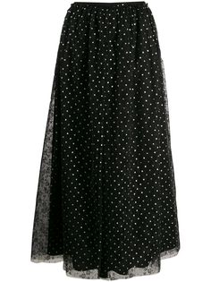 RED Valentino юбка из тюля в горох