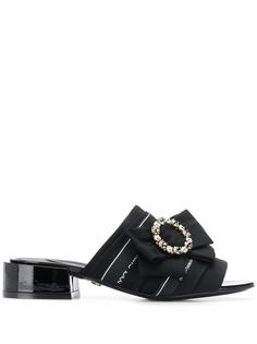 Dolce & Gabbana мюли с открытым носком и бантом