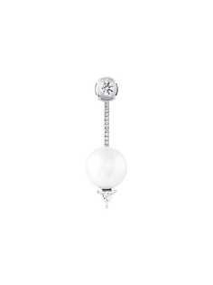Delfina Delettrez серьга с бриллиантами Dot & Pearl