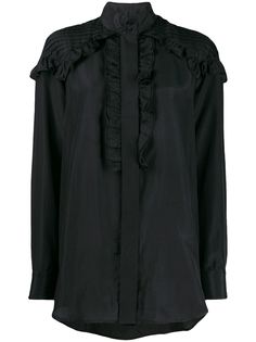 Victoria Beckham блузка со складками и оборками