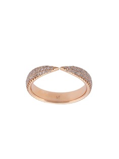 Eva Fehren кольцо Kissing Claw из розового золота с бриллиантами