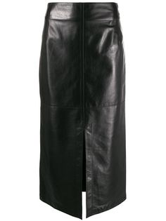 Victoria Beckham юбка прямого кроя с разрезом спереди