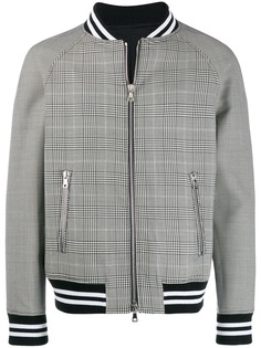 Balmain куртка бомбер в клетку