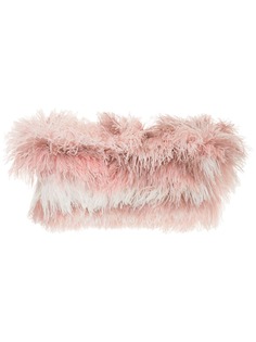 Isabel Sanchis tonal ostrich feather shrug