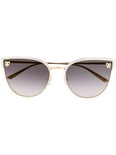 Cartier Eyewear солнцезащитные очки Panthère в оправе кошачий глаз
