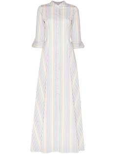 Evi Grintela полосатое платье Amaryllis длины макси