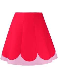 Valentino двухцветная юбка А-силуэта