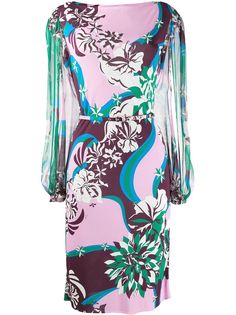 Emilio Pucci платье миди с узором