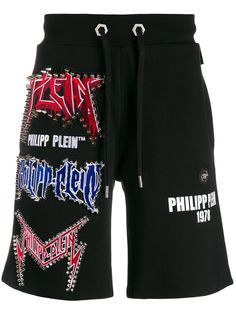 Philipp Plein декорированные шорты-бермуды