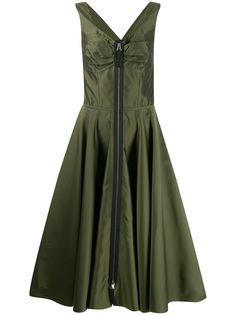 Marni расклешенное платье миди на молнии