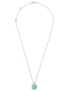 David Yurman 18kt yellow gold Châtelaine turquoise and diamond pendant necklace