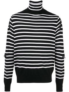 Takahiromiyashita The Soloist полосатый свитер с высоким воротником
