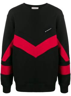 Givenchy толстовка с контрастными вставками
