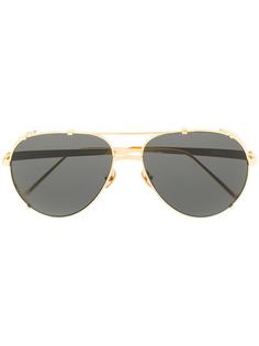 Linda Farrow солнцезащитные очки-авиаторы Newman