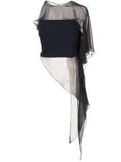 Cushnie топ асимметричного кроя на одно плечо