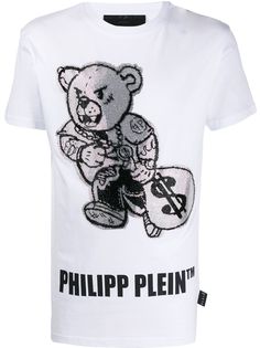 Philipp Plein декорированная футболка