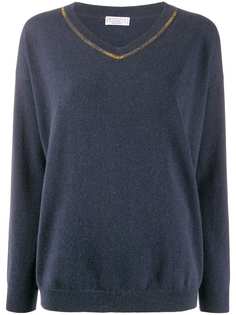 Brunello Cucinelli джемпер с бусинами