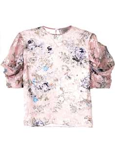 Preen By Thornton Bregazzi блузка с цветочным принтом и оборками