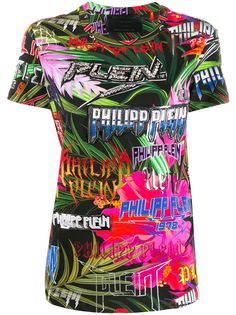 Philipp Plein декорированная футболка Jungle Rock