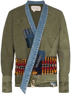 Greg Lauren куртка в технике пэчворк