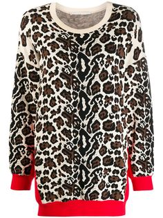 Stella McCartney джемпер с леопардовым принтом