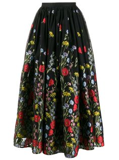 Erdem юбка Lindie с цветочным принтом
