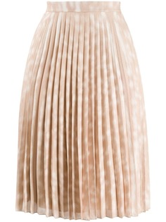 Burberry плиссированная юбка с принтом