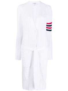 Thom Browne фактурный кардиган с полосками 4-Bar