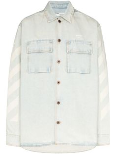 Off-White джинсовая рубашка оверсайз