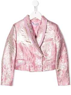 Dolce & Gabbana Kids парчовый пиджак