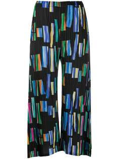 Pleats Please Issey Miyake кюлоты Hopscotch Colours с принтом