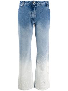 Off-White джинсы прямого кроя с эффектом потертости