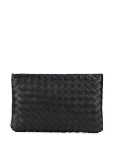 Bottega Veneta компактный клатч с плетением Intrecciato