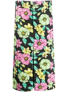 Balenciaga юбка миди Lush с цветочным принтом