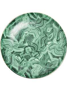 LObjet круглое блюдо Malachite L'objet