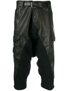 Greg Lauren укороченные брюки в байкерском стиле
