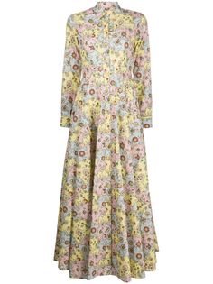 Evi Grintela платье-рубашка с цветочным принтом
