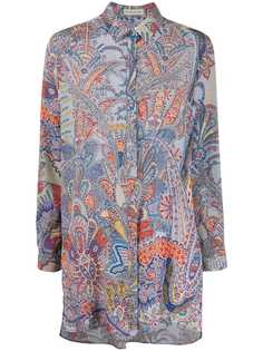 Etro блузка с узором пейсли