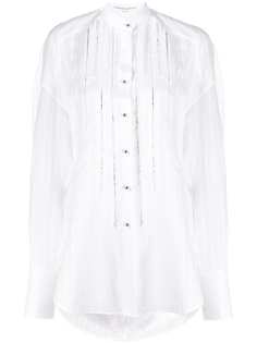 Ermanno Scervino декорированная рубашка в полоску