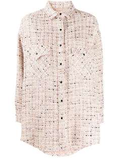 IRO твидовая рубашка оверсайз