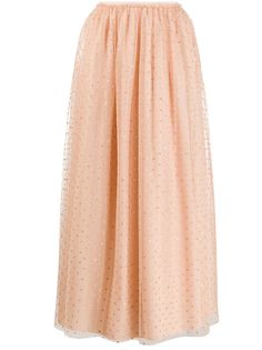RED Valentino юбка из тюля в горох