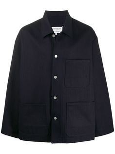 Maison Margiela куртка-рубашка с накладными карманами
