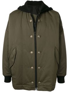 Yohji Yamamoto куртка оверсайз с капюшоном