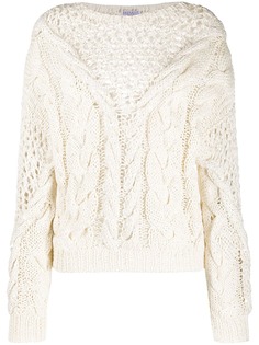 Brunello Cucinelli джемпер оверсайз фактурной вязки