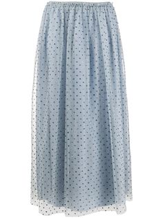 RED Valentino юбка из тюля с блестками