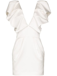 Alexandre Vauthier платье мини с оборками